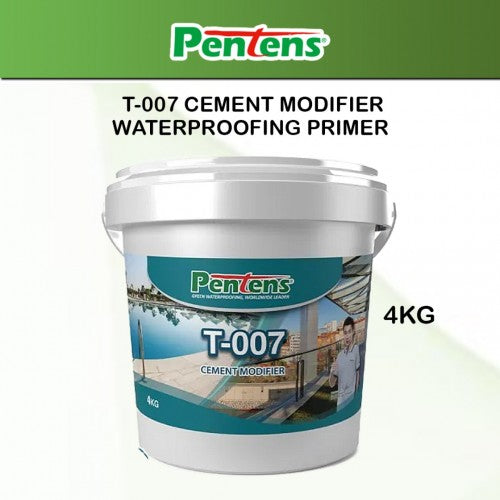 Pentens T-007 Cement Modifier Waterproofing Primer Acrylic Polymer 4KG